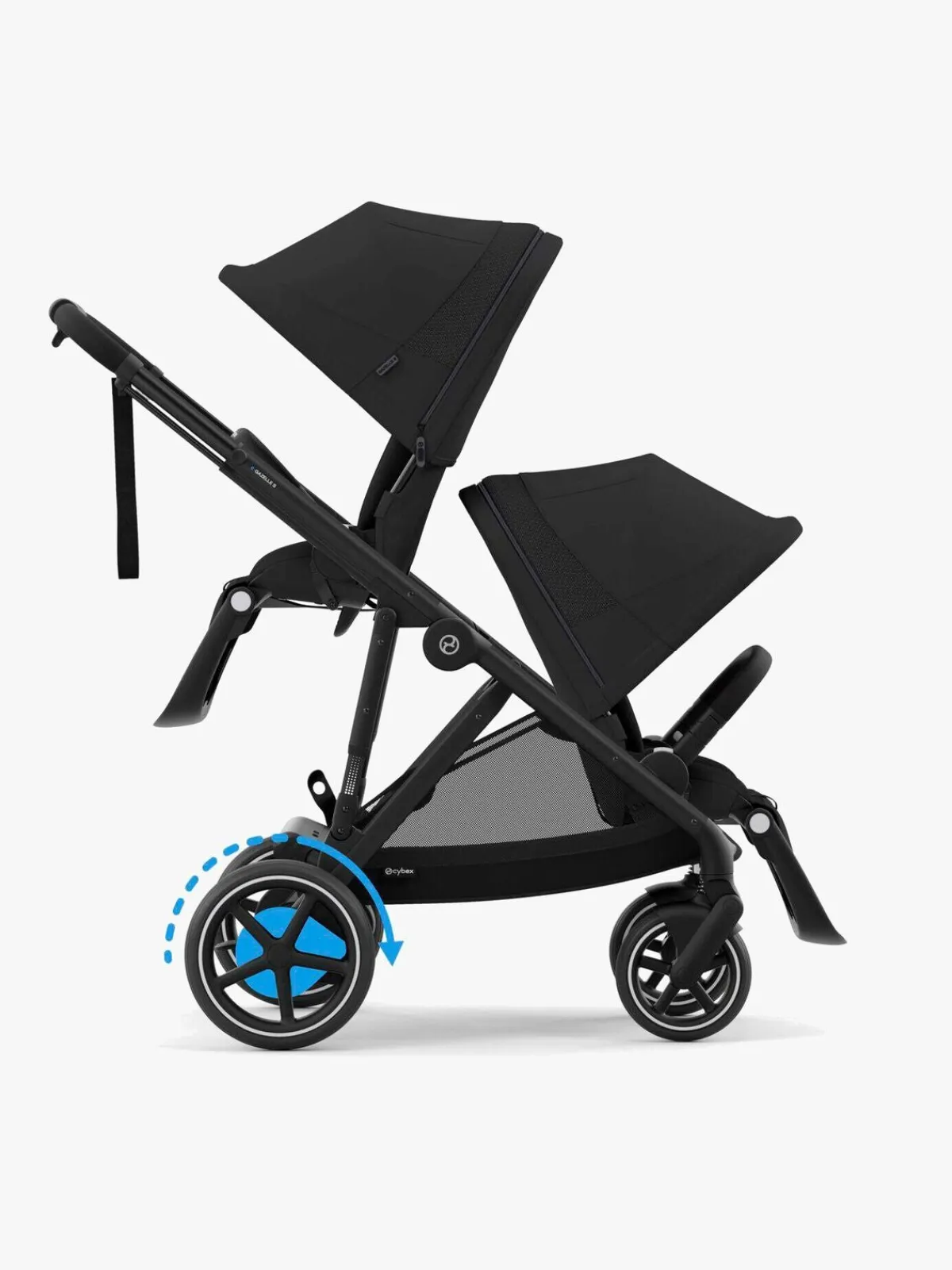 Klapvogne|Cybex e-GAZELLE S Klapvogn, Moon Black/Black