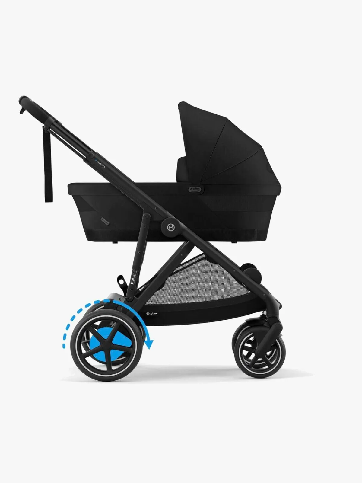 Klapvogne|Cybex e-GAZELLE S Klapvogn, Moon Black/Black