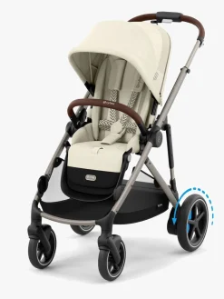 Cybex Klapvogne-e-GAZELLE S Klapvogn, Seashelle Beige/Taupe