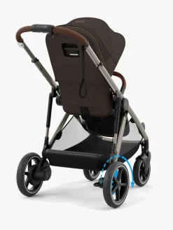 Klapvogne|Cybex e-GAZELLE S Klapvogn, Taupe/Chocolate Brown Brun