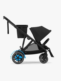 Søskendevogne|Cybex e-Gazelle S Søskendevogn, Moon Black/Black