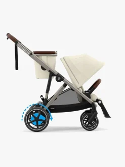 Cybex Tvillingevogne-e-Gazelle S Tvillingevogn, Seashelle Beige/Taupe