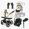 Autostolspakker|Cybex EOS Lux Duovogn inkl. Aton B2 i-Size Autostol Baby & Base, Taupe/Seashell Beige