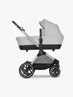 Duo- & Kombivogne|Cybex EOS Lux Duovogn, Silver/Lava Grey Grå