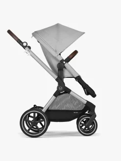 Duo- & Kombivogne|Cybex EOS Lux Duovogn, Silver/Lava Grey Grå