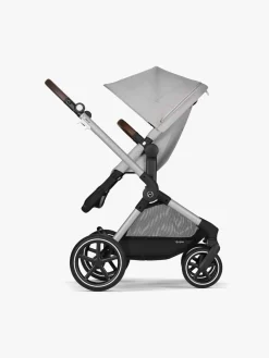 Duo- & Kombivogne|Cybex EOS Lux Duovogn, Silver/Lava Grey Grå