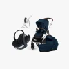 Cybex Autostolspakker-GAZELLE S Duovogn inkl. BeSafe iZi Go Modular X2 i-Size Autostol Baby, Ocean Blue/Silver