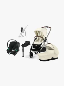 Cybex Vognpakker-GAZELLE S Duovogn inkl. Aton B2 i-Size Autostol Baby inkl. Base, Seashell Beige/Taupe