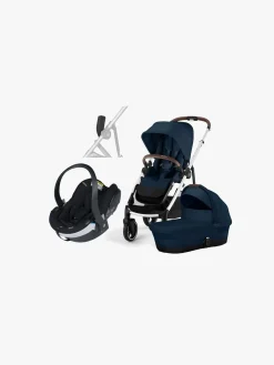 Vognpakker|Cybex GAZELLE S Duovogn inkl. BeSafe iZi Go Modular X2 i-Size Autostol Baby, Ocean Blue/Silver
