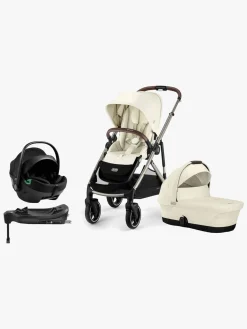 Cybex Vognpakker-GAZELLE S Duovogn inkl. Axkid GOKID Autostol Baby & Base, Seashell Beige