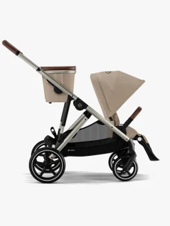 Vognpakker|Cybex GAZELLE S Duovogn inkl. Maxi-Cosi CabrioFix Autostol Baby & Base, Almond Beige/Taupe