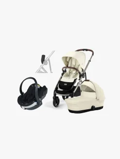 Cybex Vognpakker-GAZELLE S Duovogn inkl. BeSafe iZi Go Modular X2 i-Size Autostol Baby, Seashell Beige/Taupe