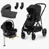 Vognpakker|Cybex GAZELLE S Duovogn inkl. Beemoo Route i-Size Autostol Baby & ISOFIX Base, Moon Black/Black Stone