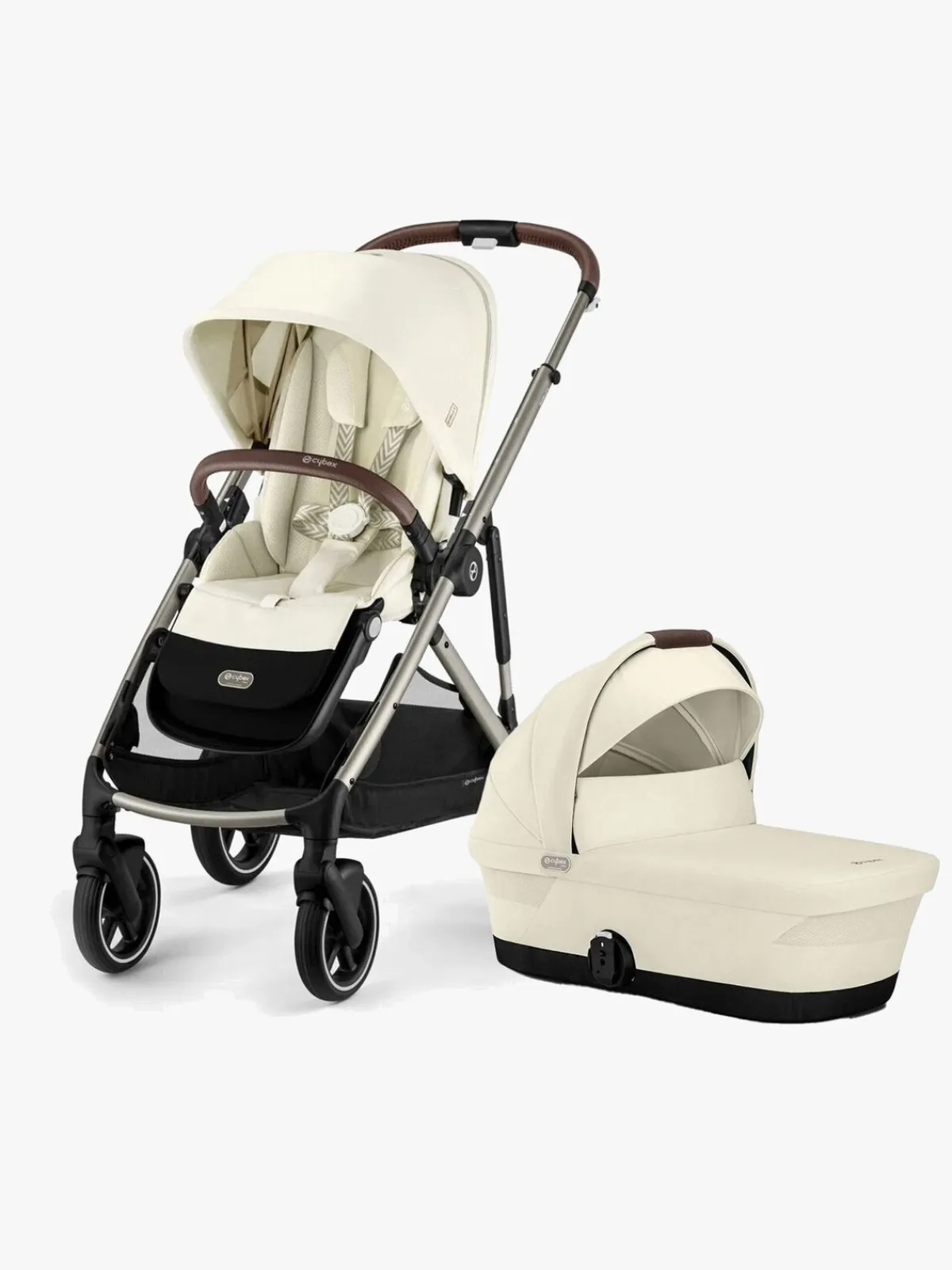 Cybex Duo- & Kombivogne-GAZELLE S Duovogn, Seashell Beige/Taupe