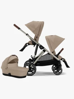 Søskendevogne|Cybex GAZELLE S Søskendevogn, Almond Beige/Taupe