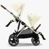 Cybex Tvillingevogne-GAZELLE S Tvillingevogn, Seashell Beige/Taupe