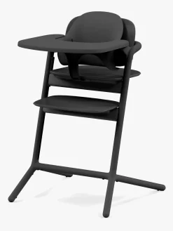 Cybex Højstole & Tilbehør-Lemo 4-in-1 Højstol inkl. Skråstol, Babysæt og Bakke, Stunning Black