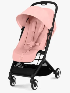 Rejseklapvogne|Cybex ORFEO Klapvogn, Black/Candy Pink Lyserød
