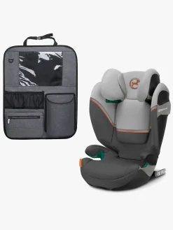 Cybex Autostolspakker-Solution S2 i-Fix Autostol inkl. Beemoo Deluxe Sædebeskytter, Lava Grey