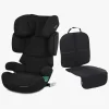 Autostolspakker|Cybex Solution X i-Fix Autostol inkl. Beemoo Sædebeskytter Lux, Pure Black