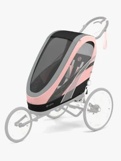 Vogndele|Cybex Sport ZENO Farvet Betræk, Silver Pink Lyserød