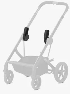 Cybex Vognpakker-TALOS S Lux Duovogn inkl. Aton B2 i-Size Autostol Baby & Base, Moon Black/Black