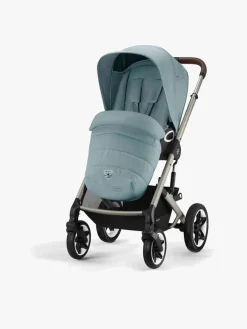 Duo- & Kombivogne|Cybex TALOS S Lux Duovogn inkl. Axkid GOKID Babyautostol & Base, Stormy Blue