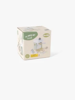 Dantoy Rolleleg-Kaffemaskine Wood XL In Gift Box