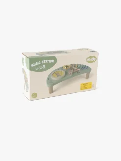 Dantoy Motorisk Legetøj-Musikstation Wood In Gift Box
