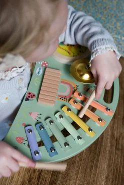 Dantoy Motorisk Legetøj-Musikstation Wood In Gift Box