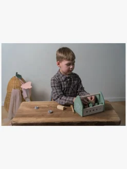 Rolleleg|Dantoy Værktøjskasse Wood In Gift Box