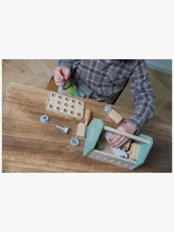 Rolleleg|Dantoy Værktøjskasse Wood In Gift Box