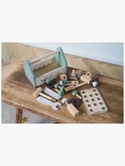 Rolleleg|Dantoy Værktøjskasse Wood In Gift Box