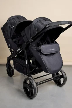 Søskendevogne|Beemoo DEMO-EX Premium Søskendevogn, Black Melange