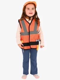 Kostumer & Udklædning|DenGodaFen Den Goda Fen Bygningsarbejdervest med Hjelm