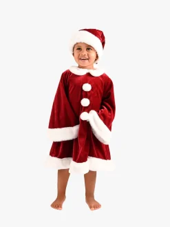 Kostumer & Udklædning|DenGodaFen Den Goda Fen Julekjole med Nissehue