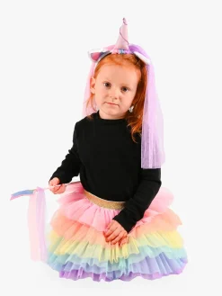 Kostumer & Udklædning|DenGodaFen Den Goda Fen Kostume Enhjørning med Tylskørt 116-128 cm