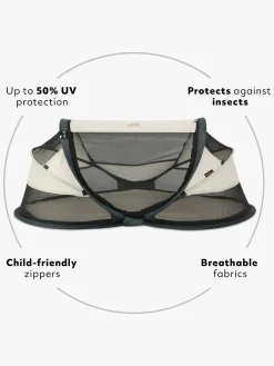 Børn Deryan Uv & Strand-Weekendseng med UV-Beskyttelse Baby, Luxe Cream
