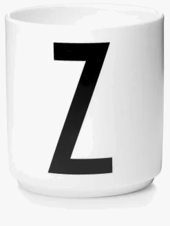 Spisetid|DesignLetters Design Letters Kop Porcelæn Z, Hvid