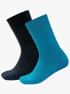 Børn Devold Undertøj|Uldtøj-Daily Merino Medium Strømper Merinould 2-pak, Moon