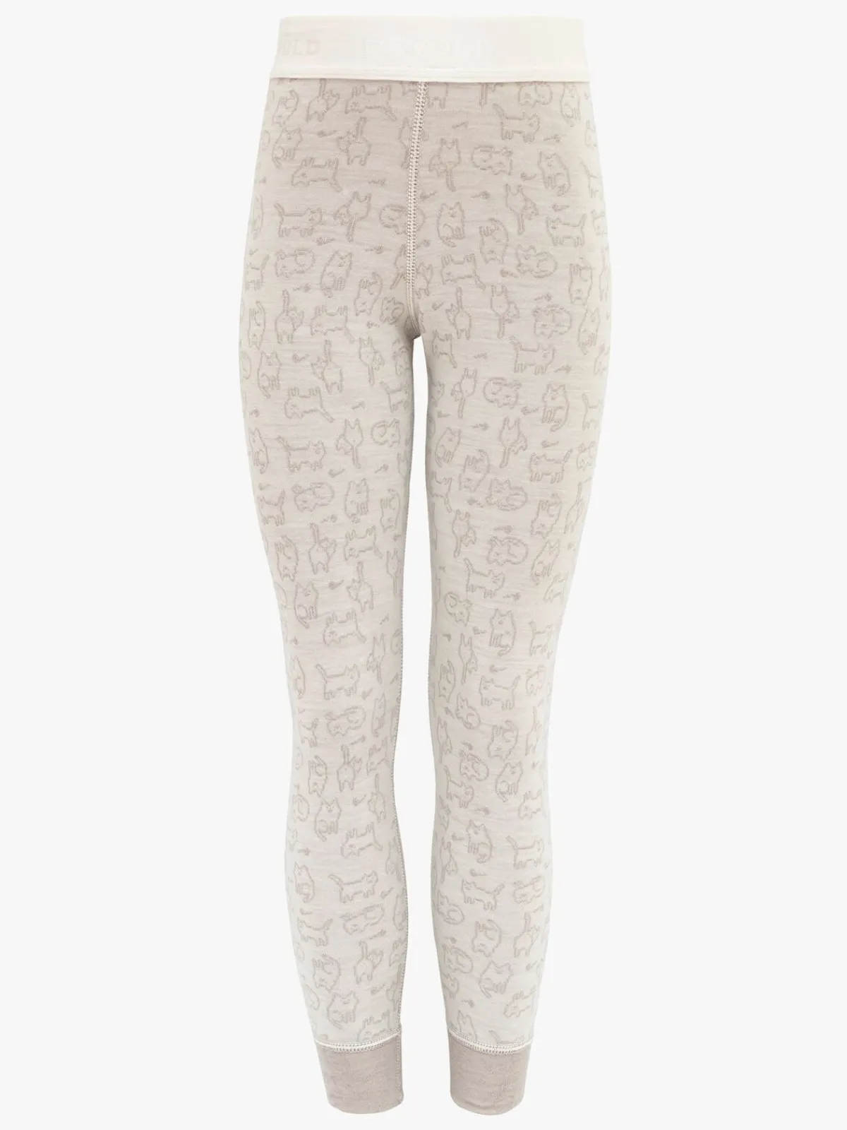 Børn Devold Undertøj|Uldtøj-DUO ACTIVE Lange Underbukser KID, Raw White