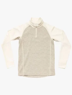 Undertøj|Uldtøj|Devold Duo Active Merino Zip Neck Jr Trøje, Raw White