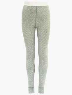 Børn Devold Undertøj|Uldtøj-Litleegga Merino Jr Lange Underbukser Merinould, Raw White