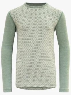 Undertøj|Uldtøj|Devold Litleegga Merino Jr Skiundertrøje Merinould, Raw White