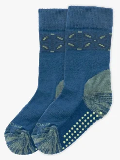 Undertøj|Uldtøj|Devold Multi Merino  Skridsikre Strømper Børn, Blue Melange