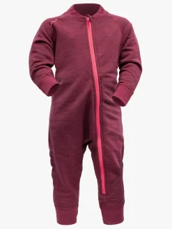Børn Devold Heldragter-Nibba Merino Heldragt, Beetroot Melange