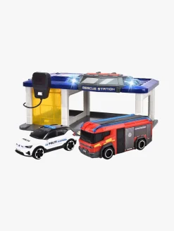 DickieToys Legetøjsbiler & -Fartøjer-Dickie Toys Dansk Redningsstation med 2 Transportmidler