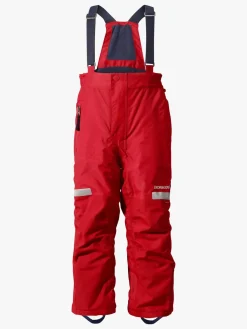 Børn Didriksons Vintertøj-Amitola Overtræksbukser, Tomato Red