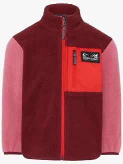 Børn Didriksons Fleecetøj-Anten Fleecetrøje, Anemon Red