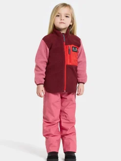 Børn Didriksons Fleecetøj-Anten Fleecetrøje, Anemon Red